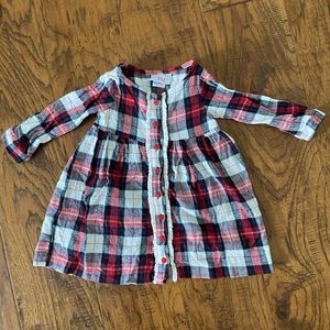Flannel plaid dress
